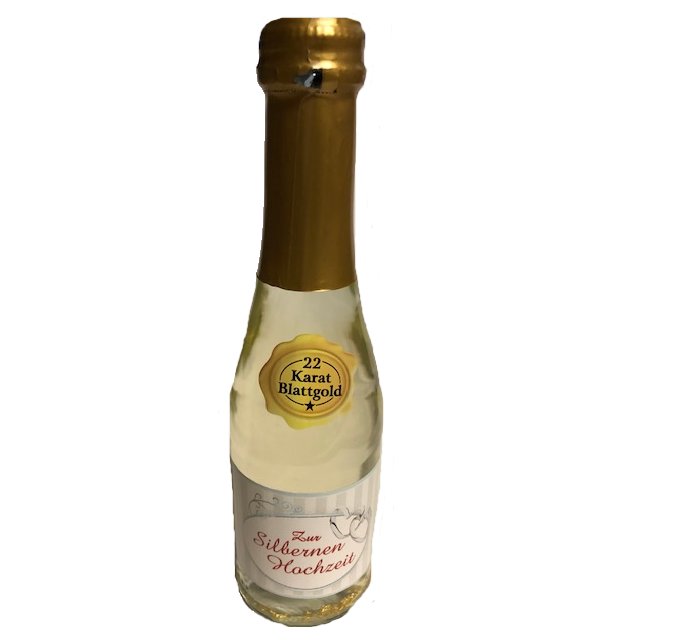 Piccolo Goldsekt - Zur Silberhochzeit