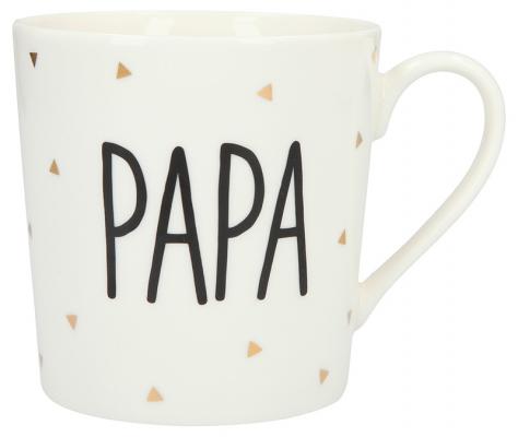 Porzellan Becher mit Spruch PAPA