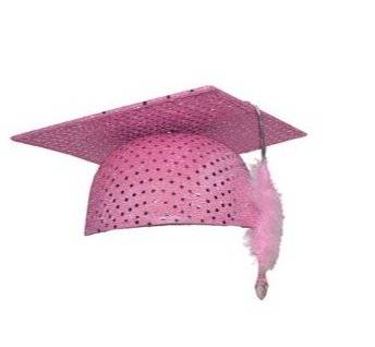 Abitur / Bachelor Hut, pink