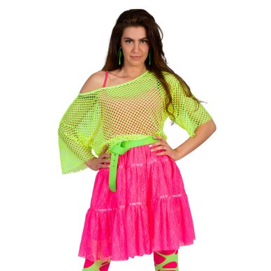 Netzshirt Body Neon Grün