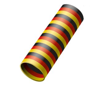 Luftschlangen Deutschland, 1 Rolle Luftschlangen Deutschland, 1 Rolle
