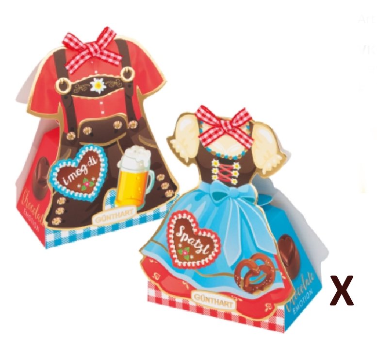 Pralinen Geschenk Volksfest - Dirndl Pralinen Geschenk Volksfest - Dirndl