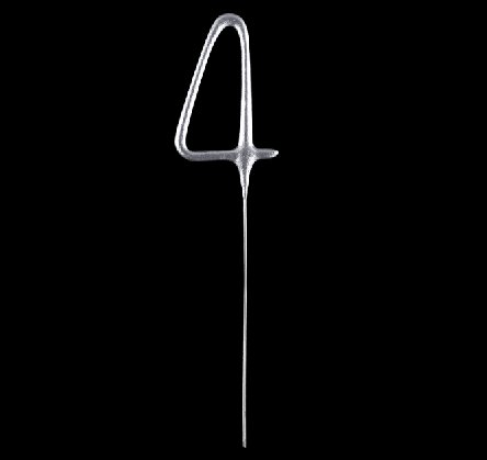 Wunderkerze Zahl 4, silber Wunderkerze Zahl 4, silber