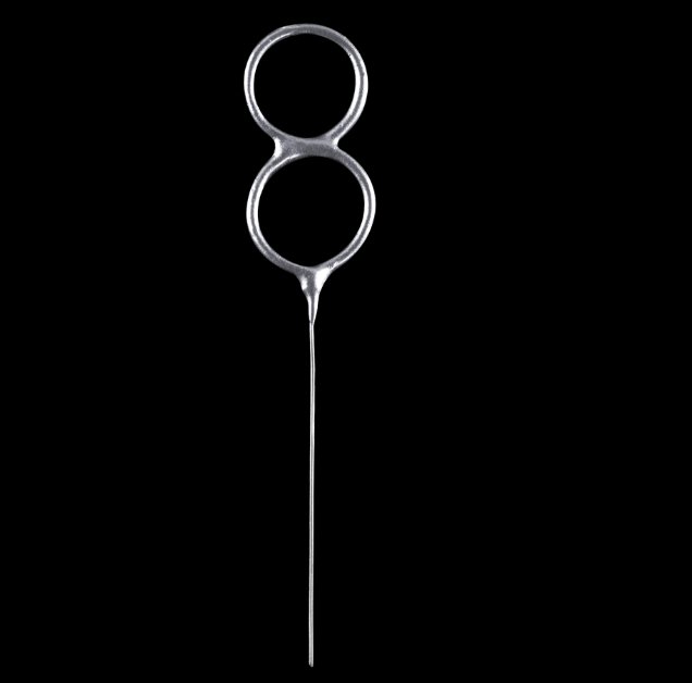 Wunderkerze Zahl 8, silber Wunderkerze Zahl 8, silber