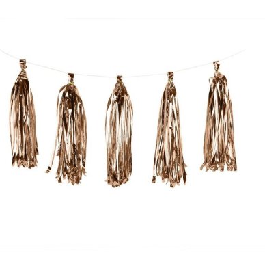 Hochzeit - Girlande Tassel, rosegold, 2m