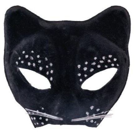 Augenmaske Katze, schwarz Augenmaske Katze, schwarz