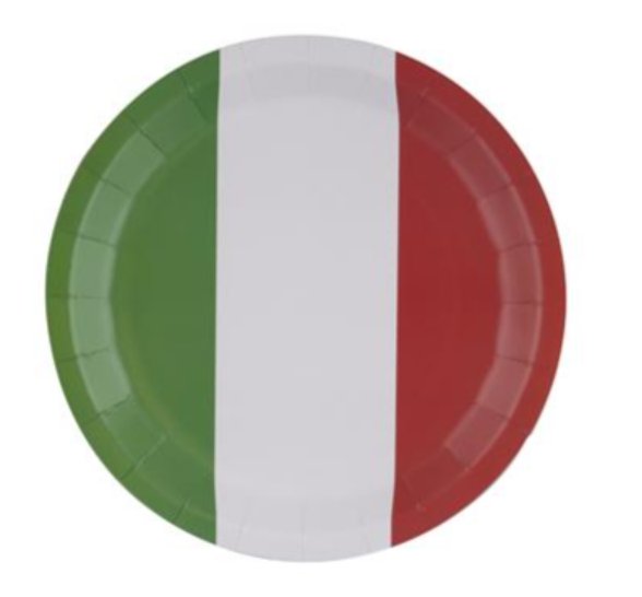 Partyteller Italien, 8 Stück
