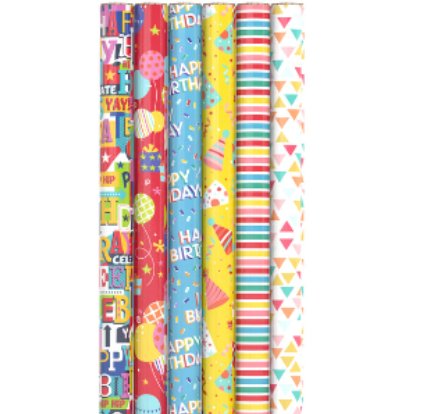 Geschenkpapier Geburtstag, 1 Rolle