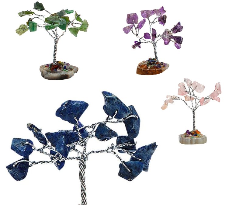 Wunschbaum mit Halbedelstein Wunschbaum mit Halbedelstein