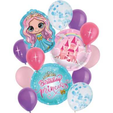Ballonset Prinzessin, 13 Stück