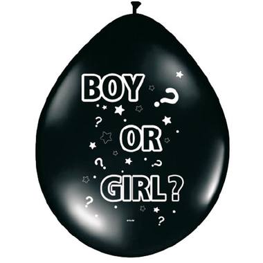 Gender Reveal Ballon 30 cm - 8 Stück