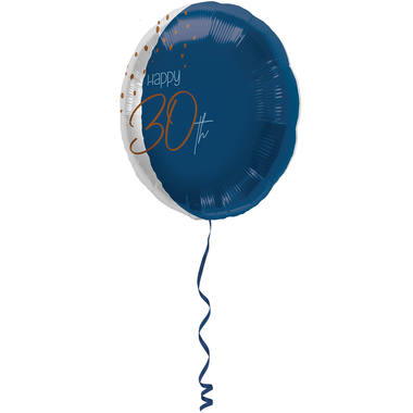 Folienballon Elegant True Blue 30 Jahre