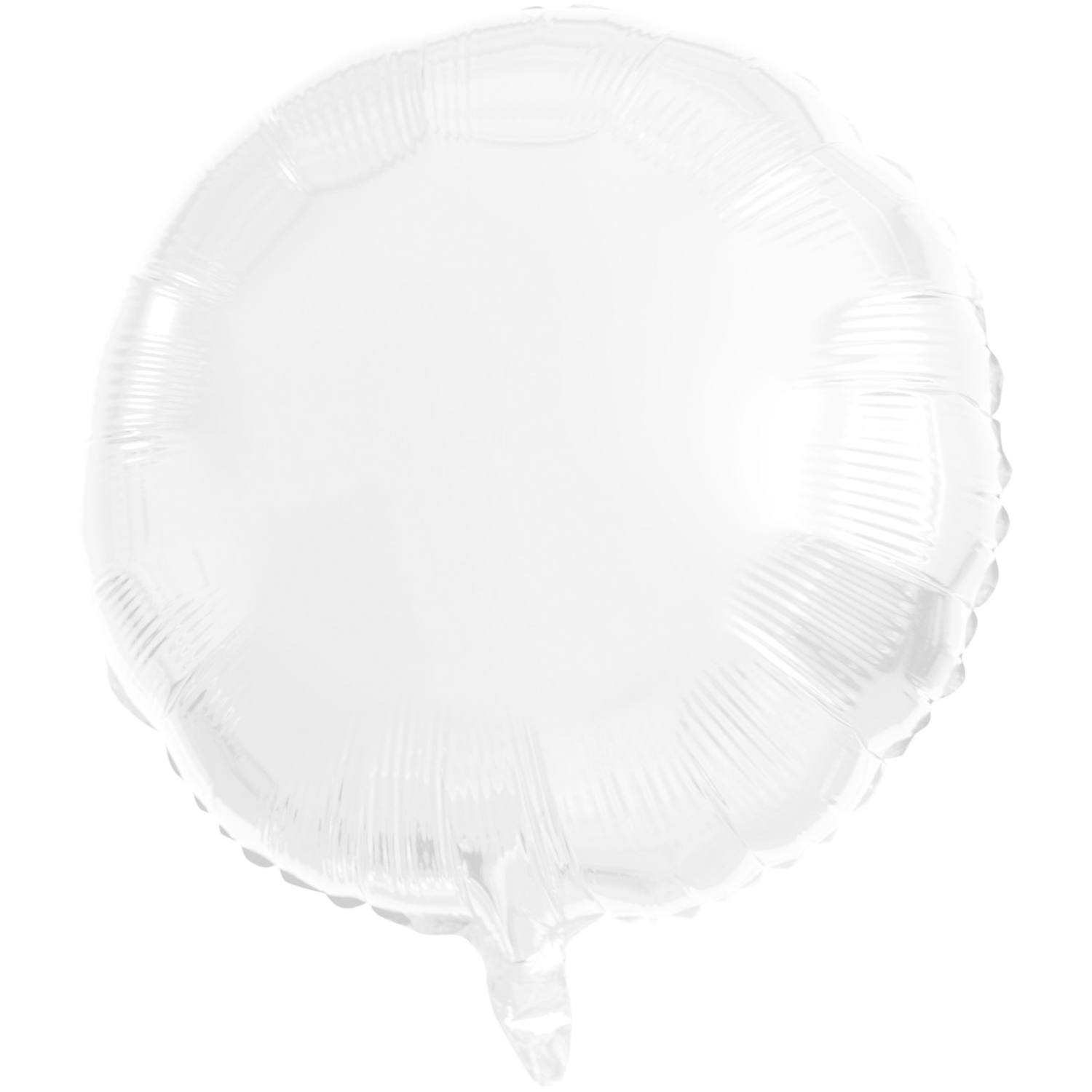 Folienballon Metallic weiß, matt