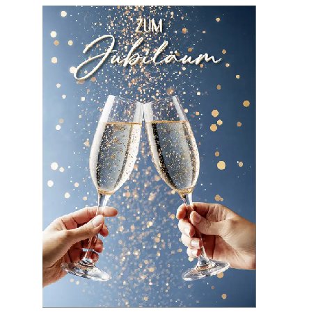 Zum Jubiläum - Glückwunschkarte