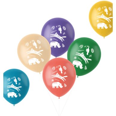 Luftballons Zootiere, 6 Stück