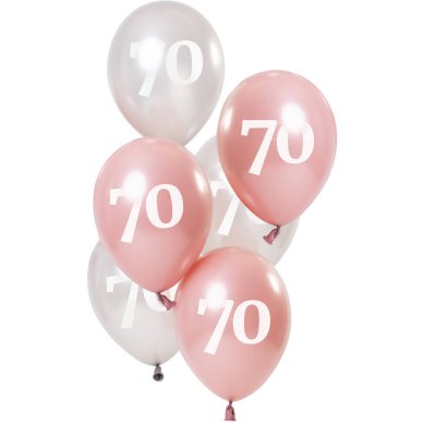 Ballons Glossy 70 Jahre, rosagold