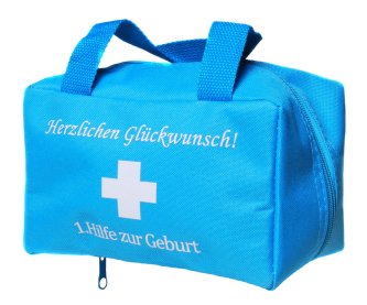 Tasche 1. Hilfe zur Geburt / blau