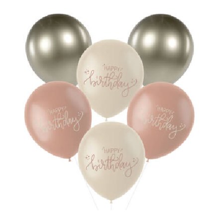 Latexballons Mix - Creme Rose Metallic Latexballons Mix - Creme Rose Metallic