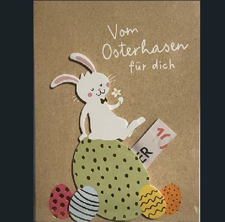 Osterkarte - Vom Osterhase Osterkarte - Vom Osterhase