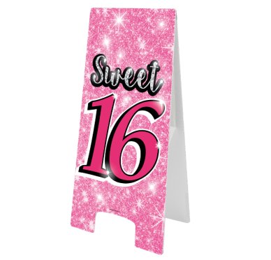 Partyschild Flurschild Sweet 16