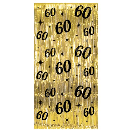 Party Vorhang mit Zahl 60