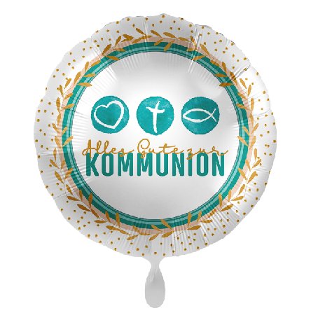 Kommunion Folienballon, 43 cm