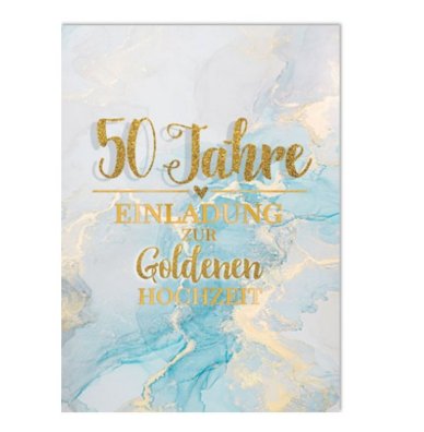 Einladungskarten zur goldenen Hochzeit