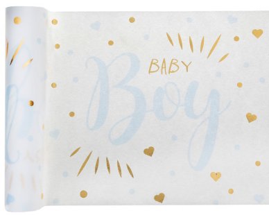 Tischläufer Baby Metallic Blue, Boy