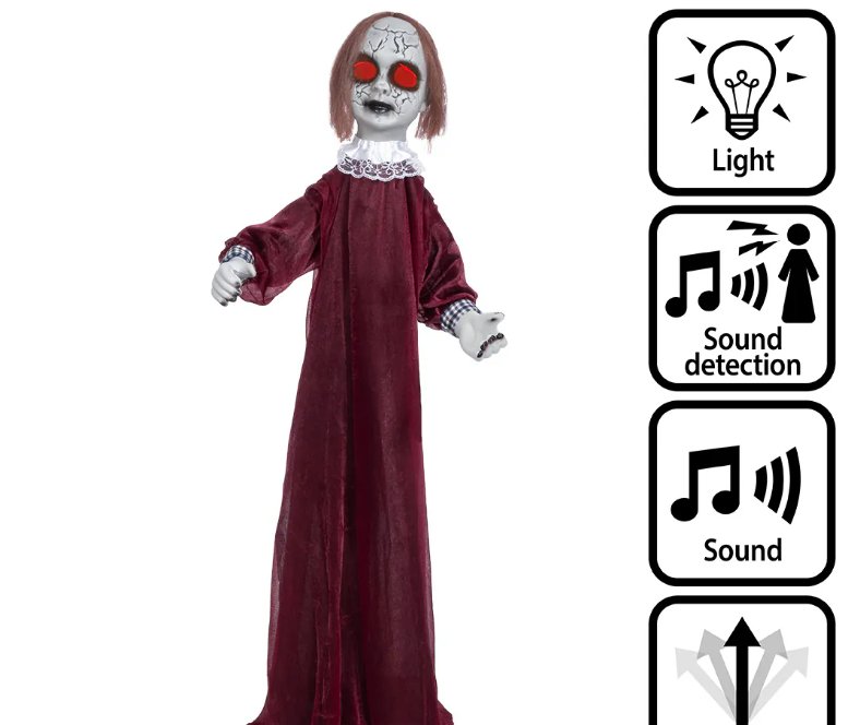 Halloween Animation Lachende Dolly Halloween Animation Lachende Dolly