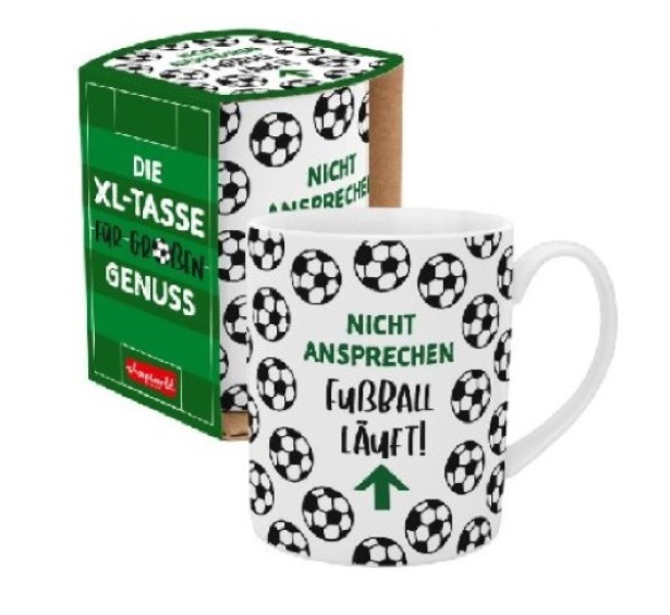Kaffeebecher XL Fußball, 600ml