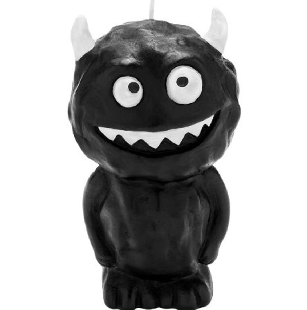 Monster Kerze, schwarz