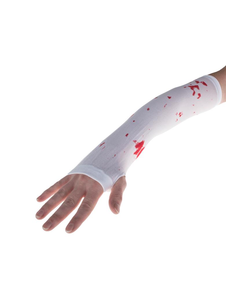 Handschuhe weiß mit Blut