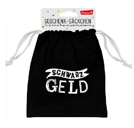 Geschenk Säckchen Schwarzgeld Geschenk Säckchen Schwarzgeld