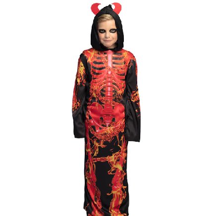 Kostüm Hellfire-Skelett (10-12 Jahre)