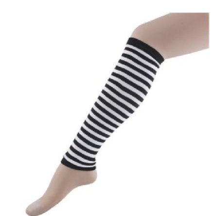 Beinstulpen schwarz/weiß Beinstulpen schwarz/weiß