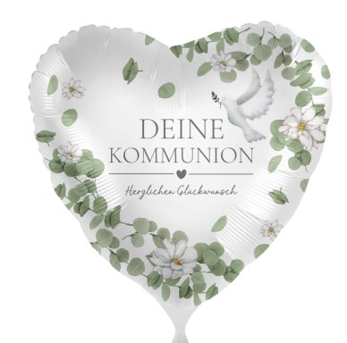 Deine Kommunion - Herzballon