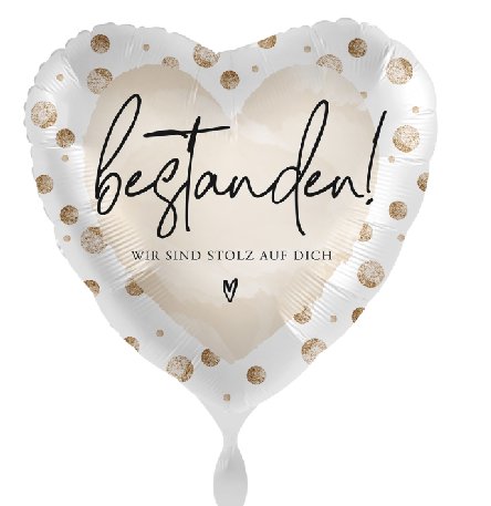 Bestanden Ballon - wir sind stolz
