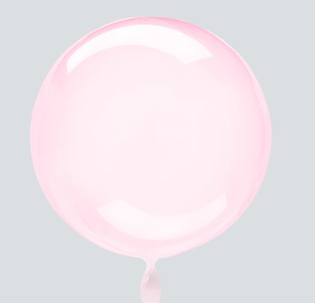 Ballon - Rund - Transparent Pink,45cm