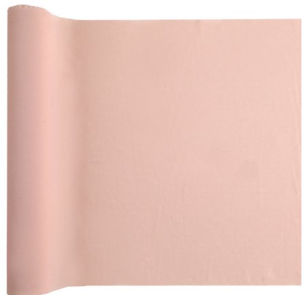 Tischläufer Polyester Crepe - puder pink