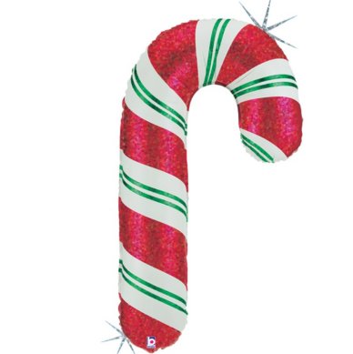 Candy Cane Holo Glitzer, 104 cm