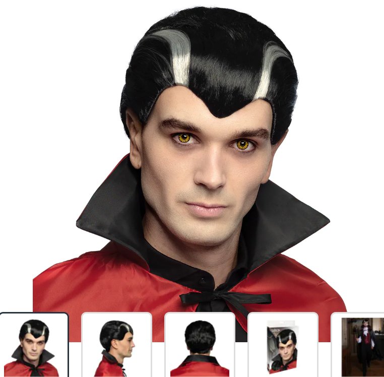 Herren Perücke Vampir