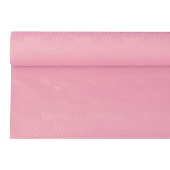 Papiertischtuch mit Damastprägung 6 m, rosa