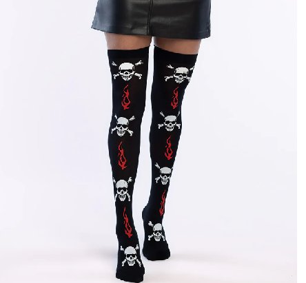 Totenkopf Strümpfe, Overknee