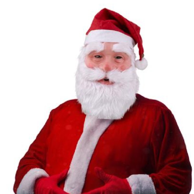 Maske Weihnachtsmann mit Mütze Maske Weihnachtsmann mit Mütze