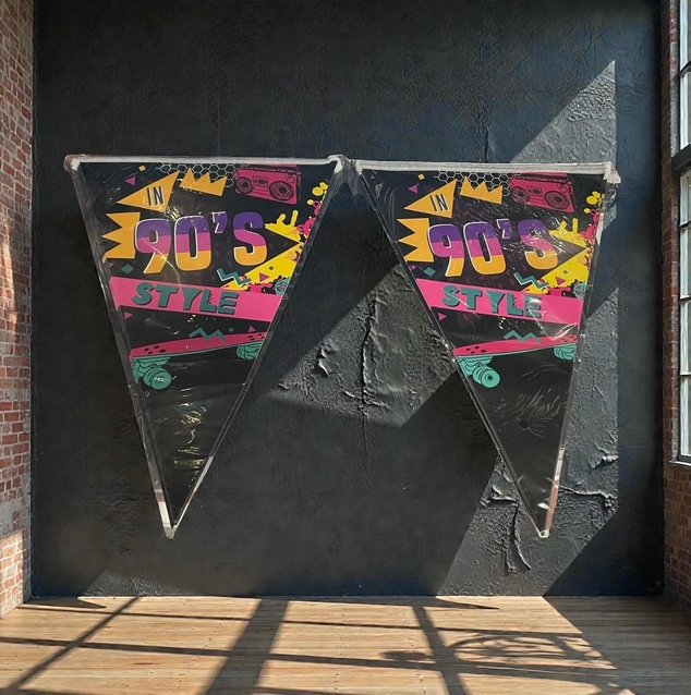 Wimpelkette Flaggenbanner 90er Jahre