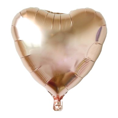 Folienballon Herz, rosegold , 60cm Folienballon Herz, rosegold , 60cm