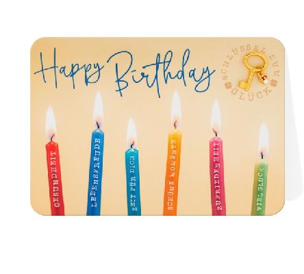 Glückwunschkarte zum Geburtstag Glückwunschkarte zum Geburtstag