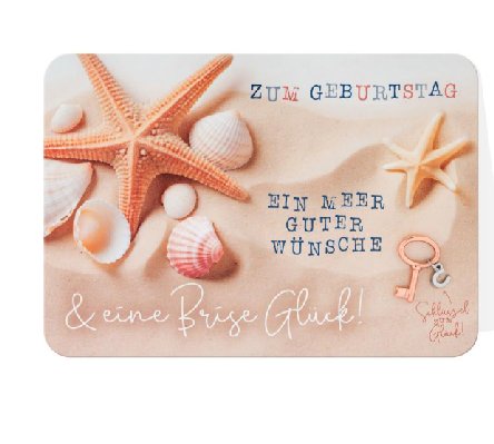 Glückwunschkarte zum Geburtstag