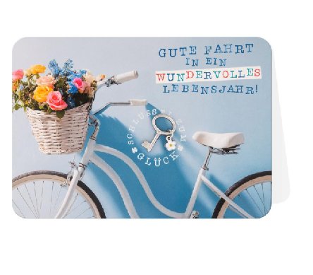 Glückwunschkarte zum Geburtstag