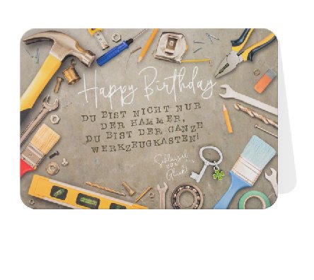 Glückwunschkarte zum Geburtstag